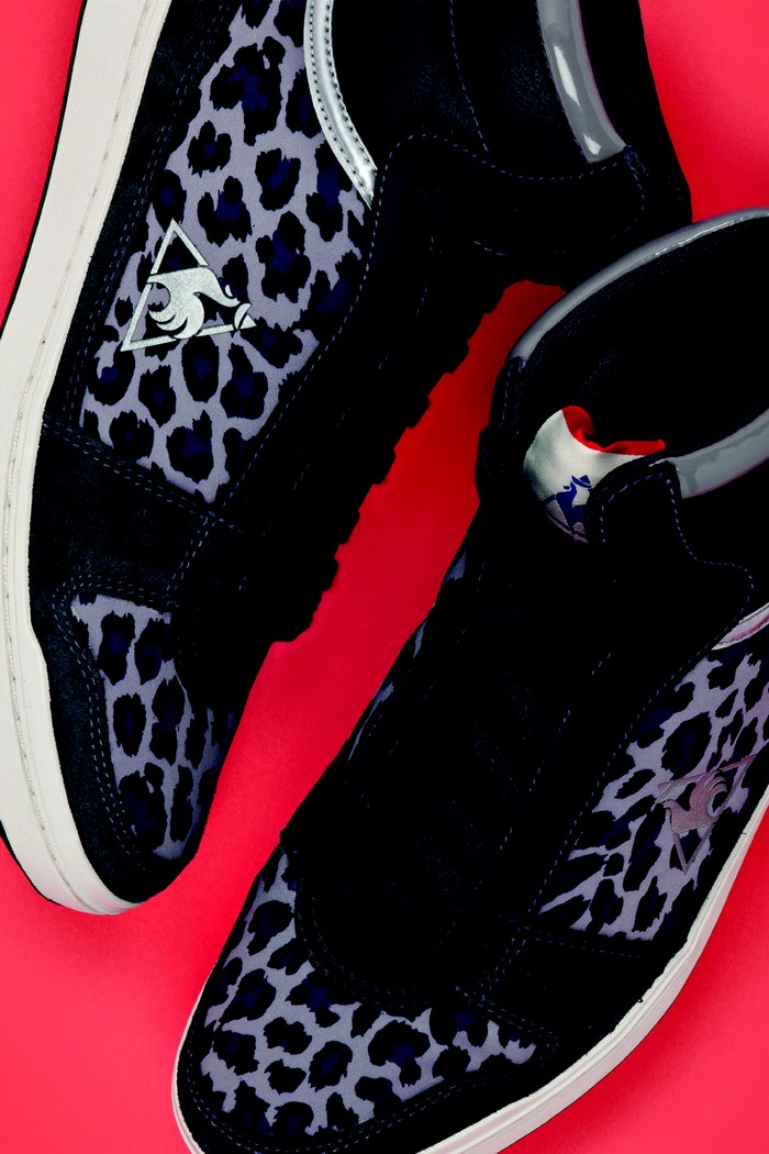 Le Coq Sportif sneakers leopard noires
