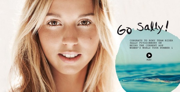 Sally Fitzgibbons surfeuse team roxy