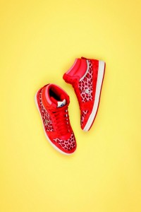 Le Coq Sportif sneakers leopard rouge