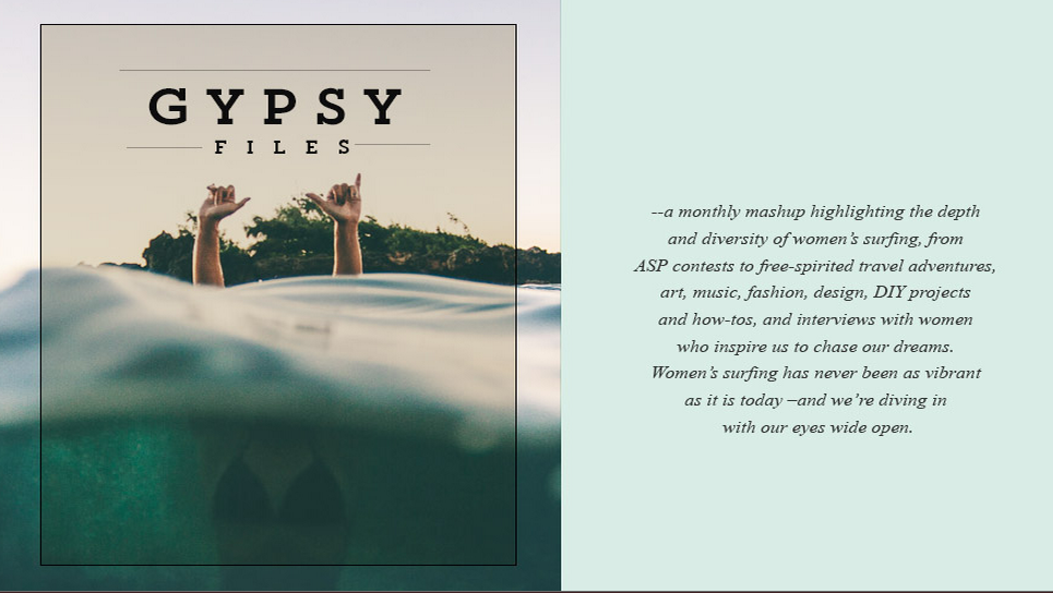 « Gypsy Files », surf et lifestyle au féminin