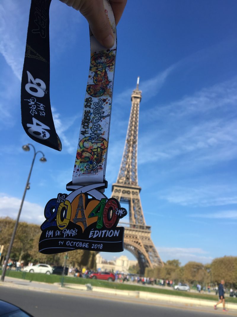 médaille 20km paris 2018