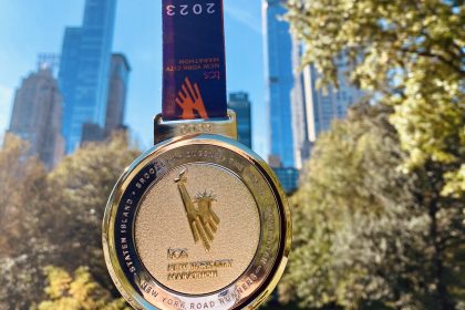 médaille du marathon de New York 2023